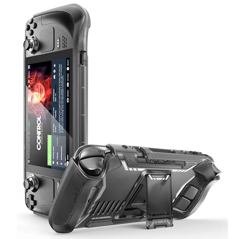 For Steam Deck OLED (2023) /For Steam Deck (2022) Case with Kickstand MUMBA Blade TPU Grip Shock Protective Cover Accessories