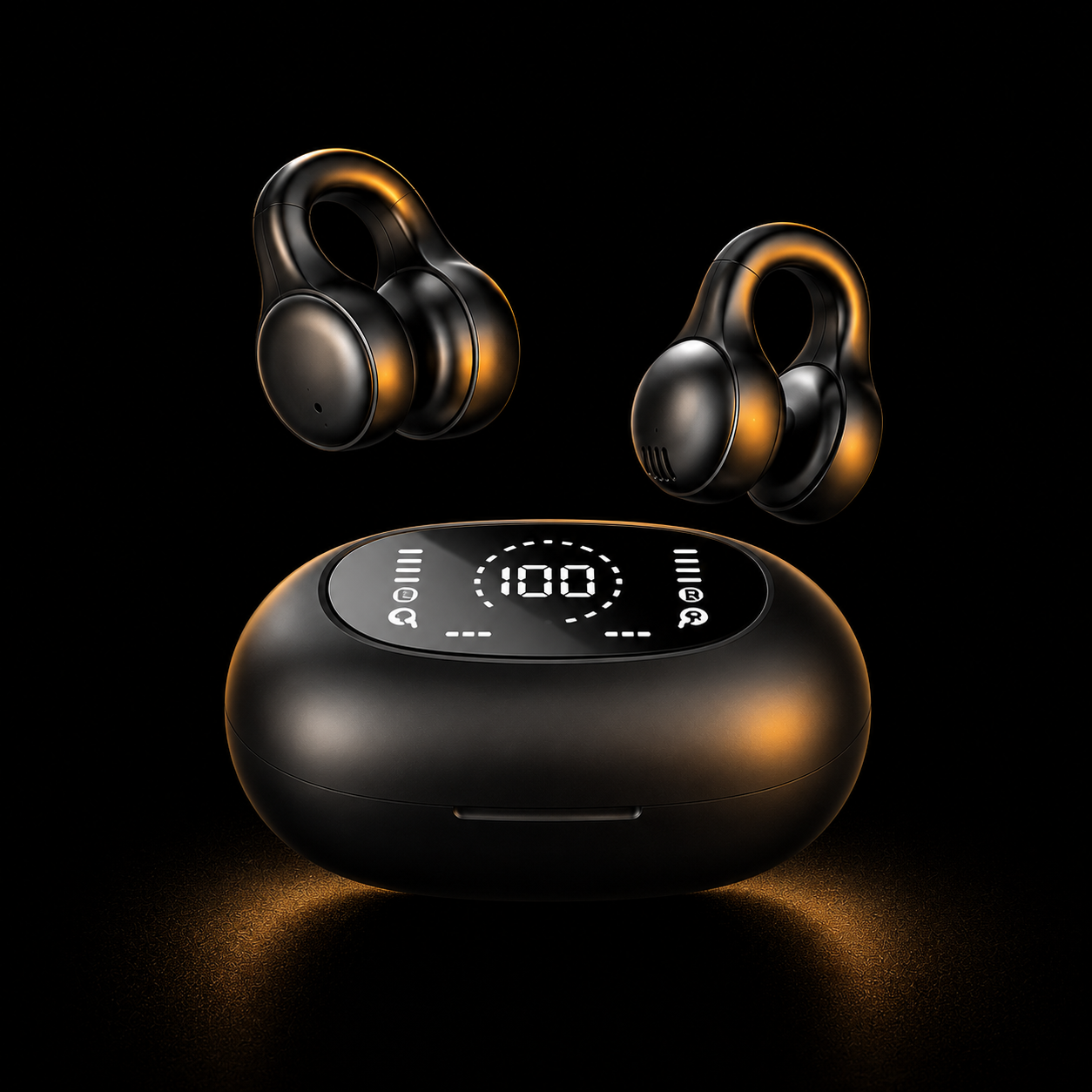 Wireless Ear Clip Headphones — Open Ear Bluetooth 5.3