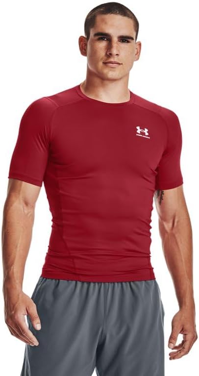 Under Armour HeatGear Fitted Kurzarmshirt für Herren – Blickdichtes Funktionsshirt
