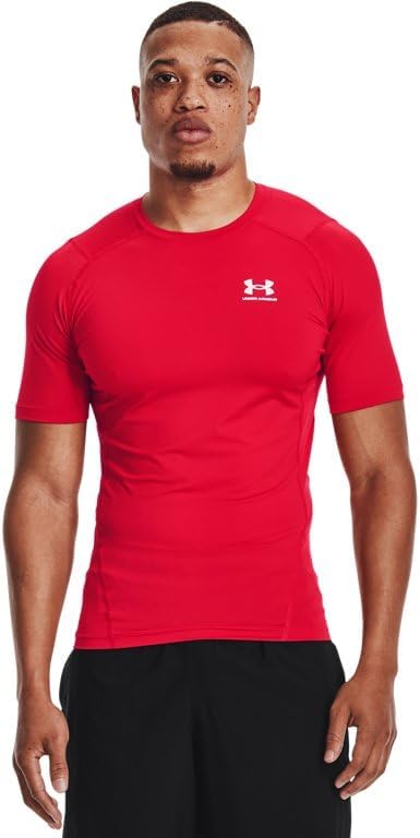 Under Armour HeatGear Fitted Kurzarmshirt für Herren – Blickdichtes Funktionsshirt