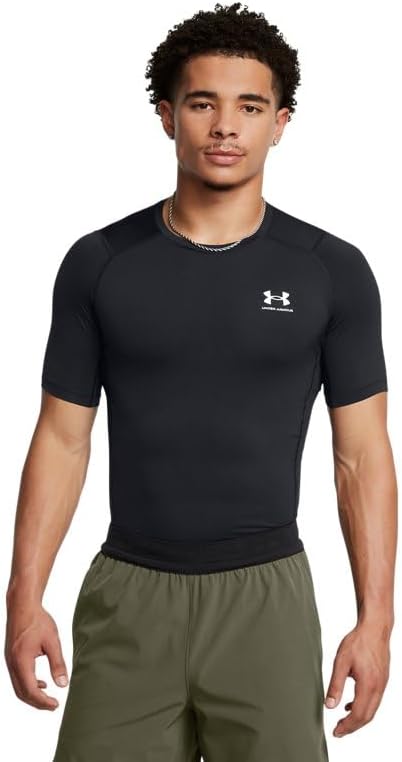 Under Armour HeatGear Fitted Kurzarmshirt für Herren – Blickdichtes Funktionsshirt
