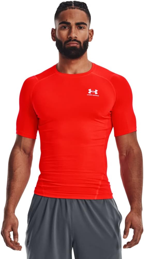 Under Armour HeatGear Fitted Kurzarmshirt für Herren – Blickdichtes Funktionsshirt