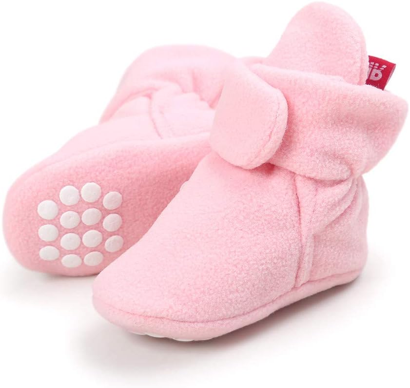 LACOFIA Kleinkind Baby Jungen Mädchen rutschfest Weiche Sohle Slipper Stiefel Winter Krabbelschuhe