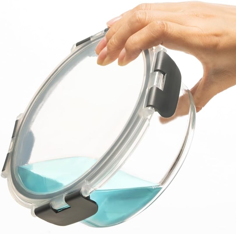 Igluu Meal Prep Glas Lebensmittel Frischhaltedosen 10 Stück, Lebensmittelbehälter mit Schnappverschluss & auslaufsichern Deckel Mikrowellen geeignet BPA frei (10 Boxen & 10 Deckel) 1050ml & 370ml