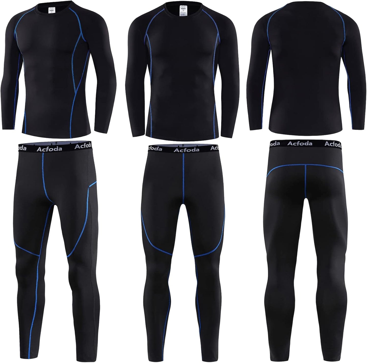 Ropa Interior Térmica Hombre Invierno Conjuntos Térmicos Esquí Funcional Interior Ropa S-2XL