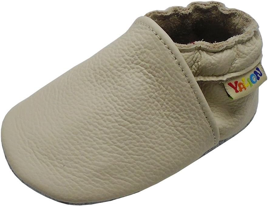 Yalion Baby Junge Mädchen Weicher Leder Lauflernschuhe Krabbelschuhe Babyhausschuhe mit Wildledersohlen Multi-Stil
