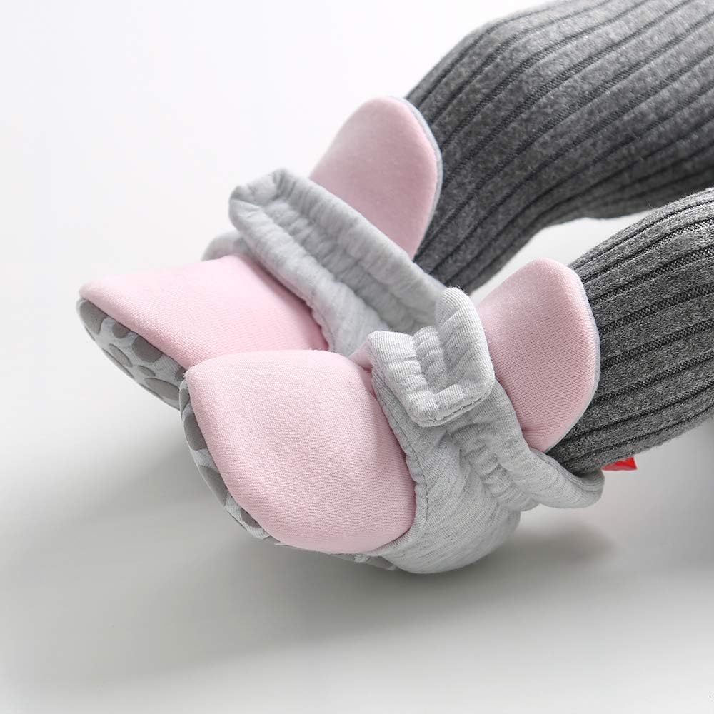 LACOFIA Kleinkind Baby Jungen Mädchen rutschfest Weiche Sohle Slipper Stiefel Winter Krabbelschuhe