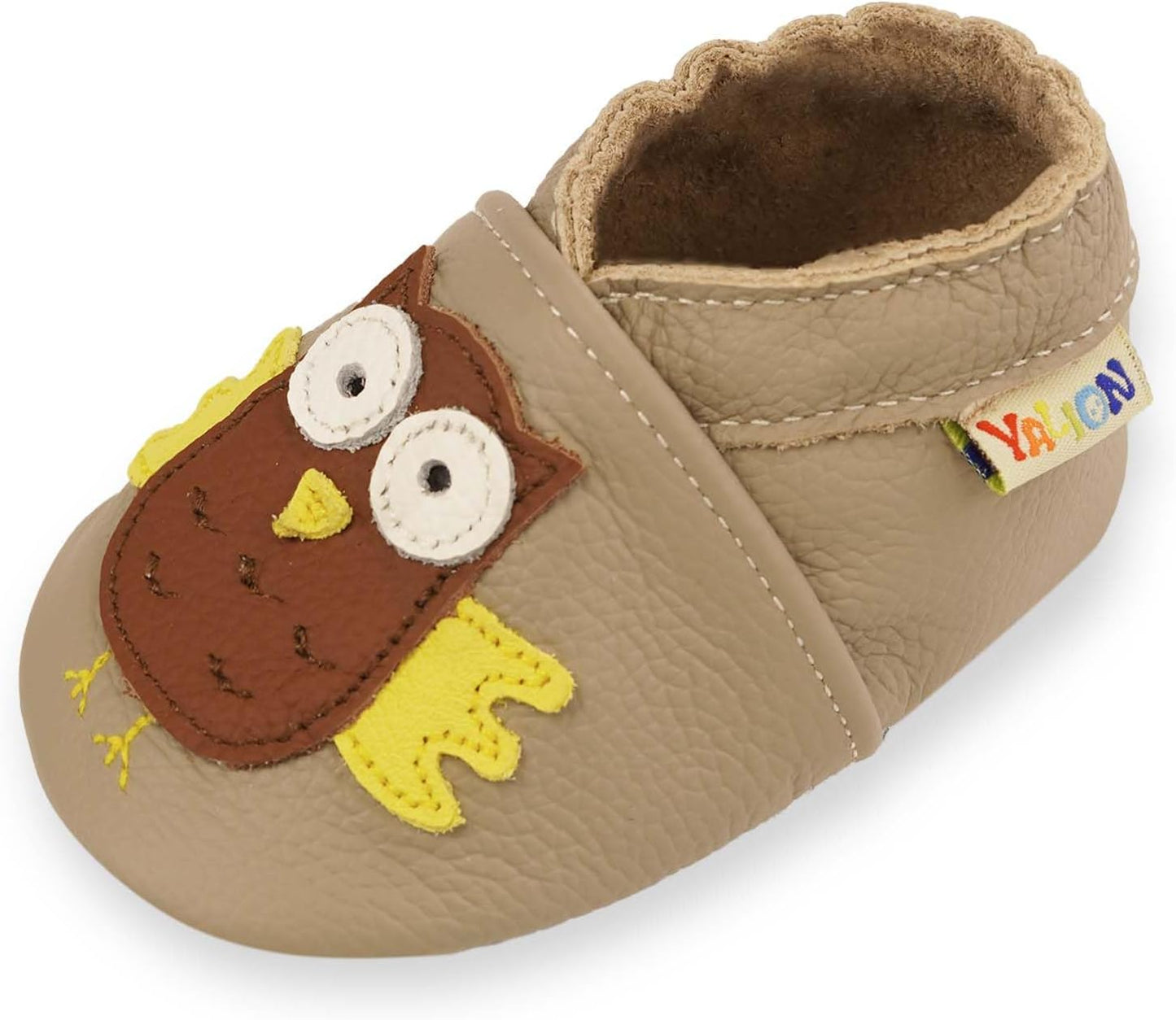 Yalion Baby Junge Mädchen Weicher Leder Lauflernschuhe Krabbelschuhe Babyhausschuhe mit Wildledersohlen Multi-Stil
