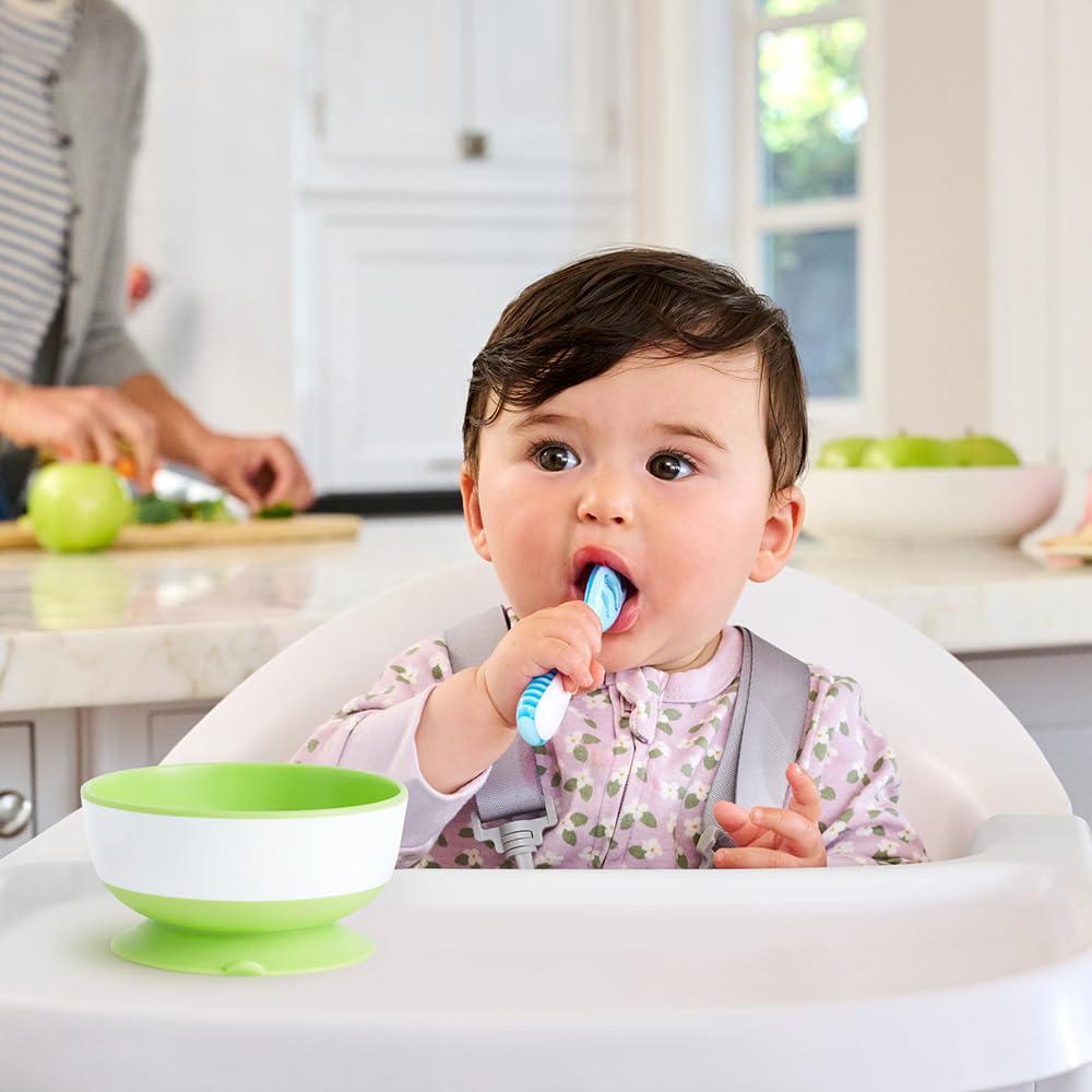 Munchkin Stay Put Baby Saugnapf Schalen Set | Baby Schalen für Beikosteinführung | Saugnapf Essgeschirr Set für Babys & Kleinkinder ab 6 Monaten | BPA-frei Beikost Set | 3er Pack