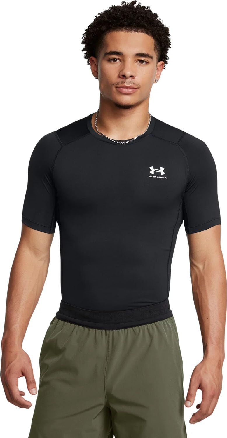 Under Armour HeatGear Fitted Kurzarmshirt für Herren – Blickdichtes Funktionsshirt