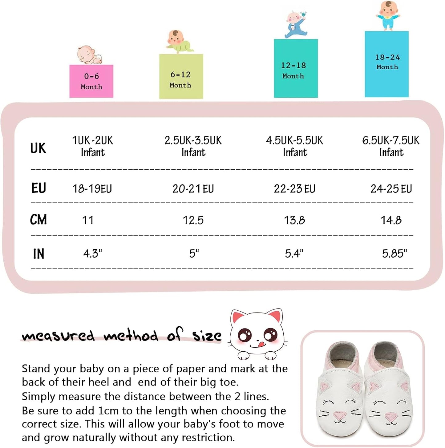 IceUnicorn Krabbelschuhe Baby Lauflernschuhe Jungen Mädchen Weicher Leder Babyhausschuhe Kleinkind Rutschfeste Lederschuhe Baby