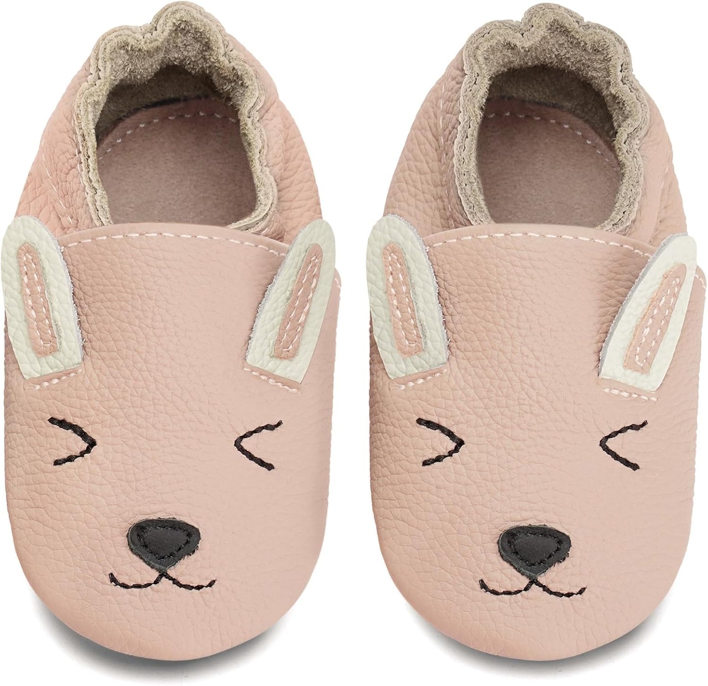 IceUnicorn Krabbelschuhe Baby Lauflernschuhe Jungen Mädchen Weicher Leder Babyhausschuhe Kleinkind Rutschfeste Lederschuhe Baby
