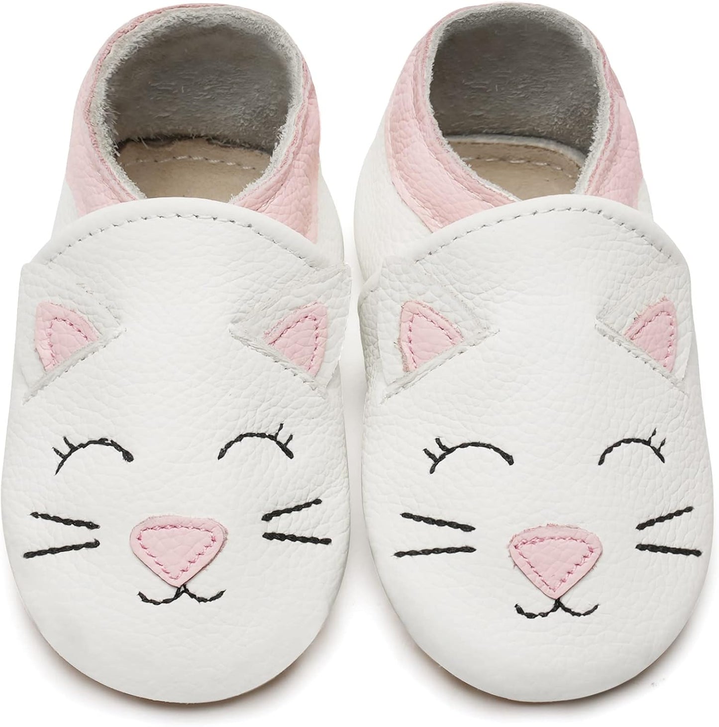 IceUnicorn Krabbelschuhe Baby Lauflernschuhe Jungen Mädchen Weicher Leder Babyhausschuhe Kleinkind Rutschfeste Lederschuhe Baby