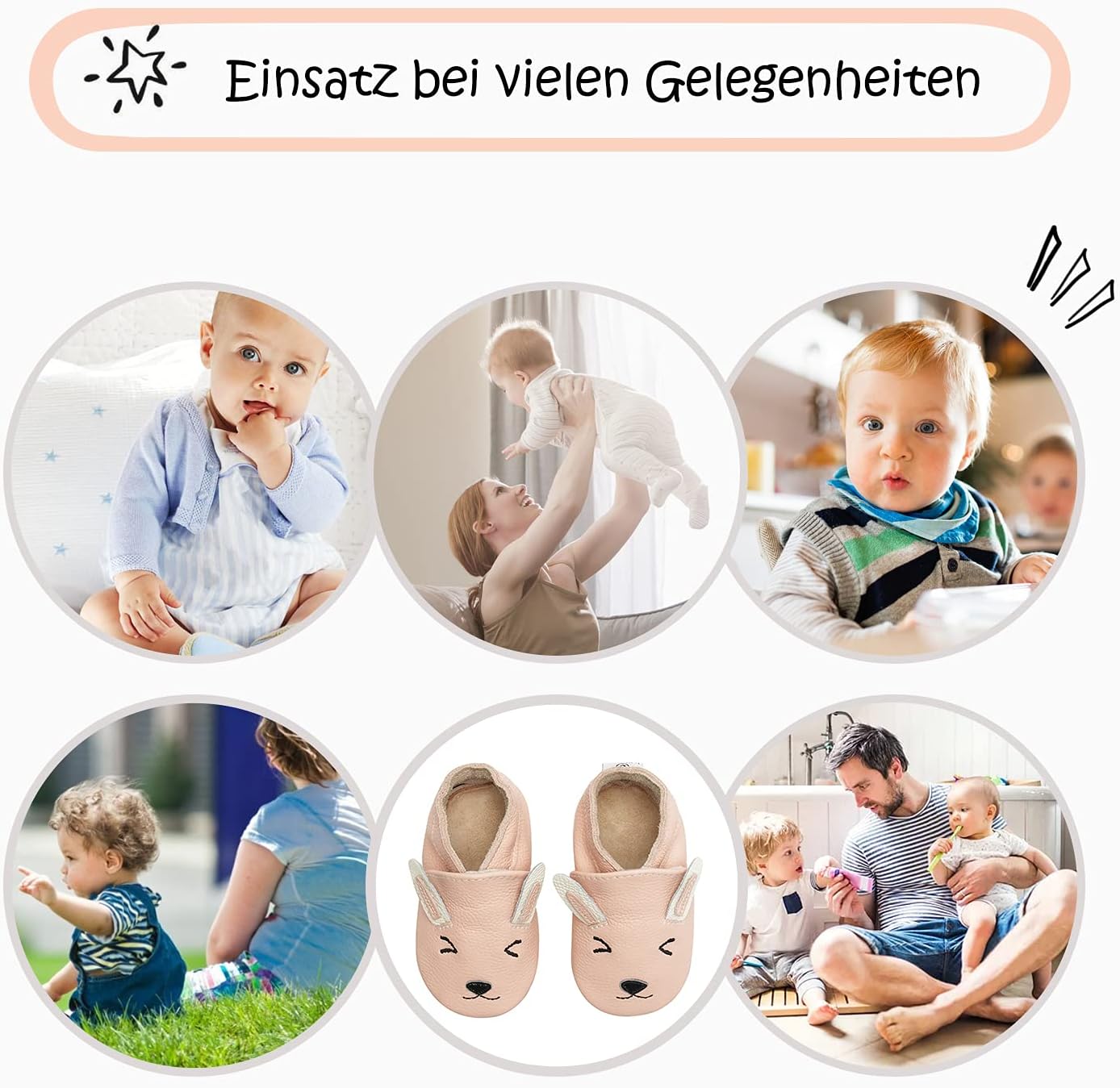 IceUnicorn Krabbelschuhe Baby Lauflernschuhe Jungen Mädchen Weicher Leder Babyhausschuhe Kleinkind Rutschfeste Lederschuhe Baby