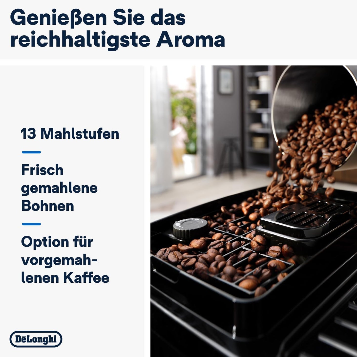 De'Longhi Magnifica S ECAM11.112.B, Kaffeevollautomat mit Milchaufschäumdüse für Cappuccino, mit Espresso Direktwahltasten und Drehregler, 2-Tassen-Funktion, Schwarz