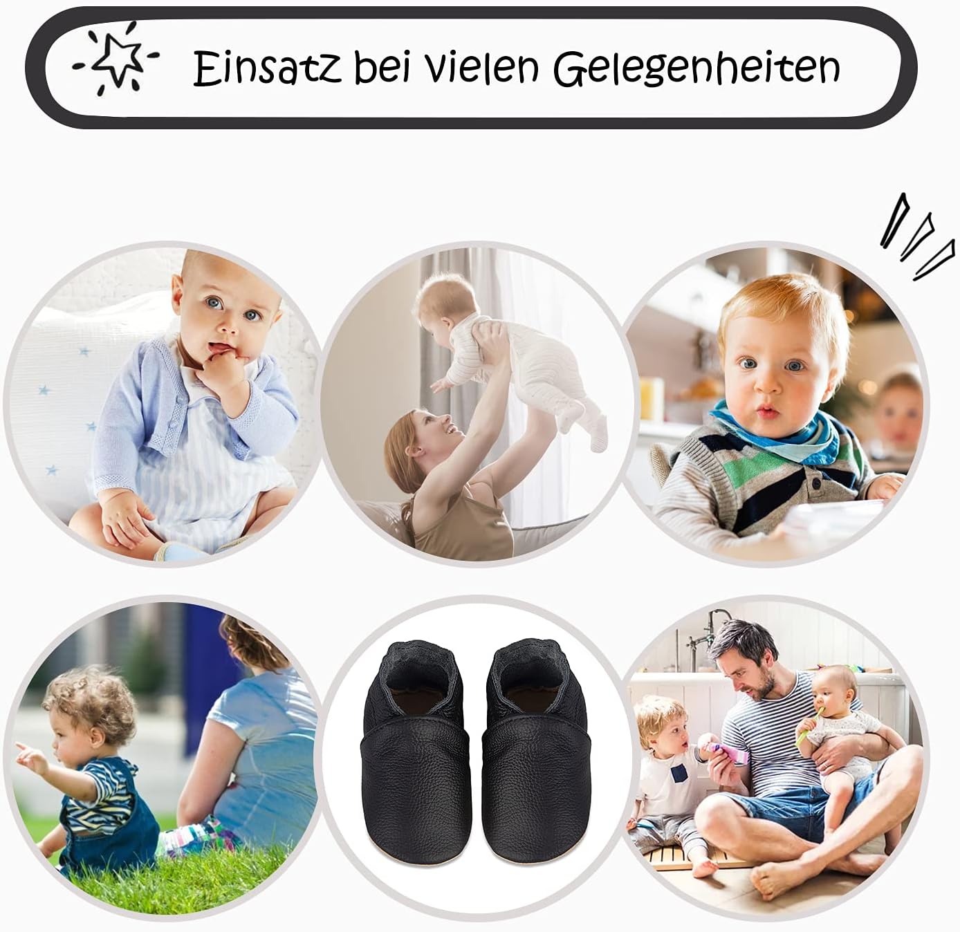 IceUnicorn Krabbelschuhe Baby Lauflernschuhe Jungen Mädchen Weicher Leder Babyhausschuhe Kleinkind Rutschfeste Lederschuhe Baby