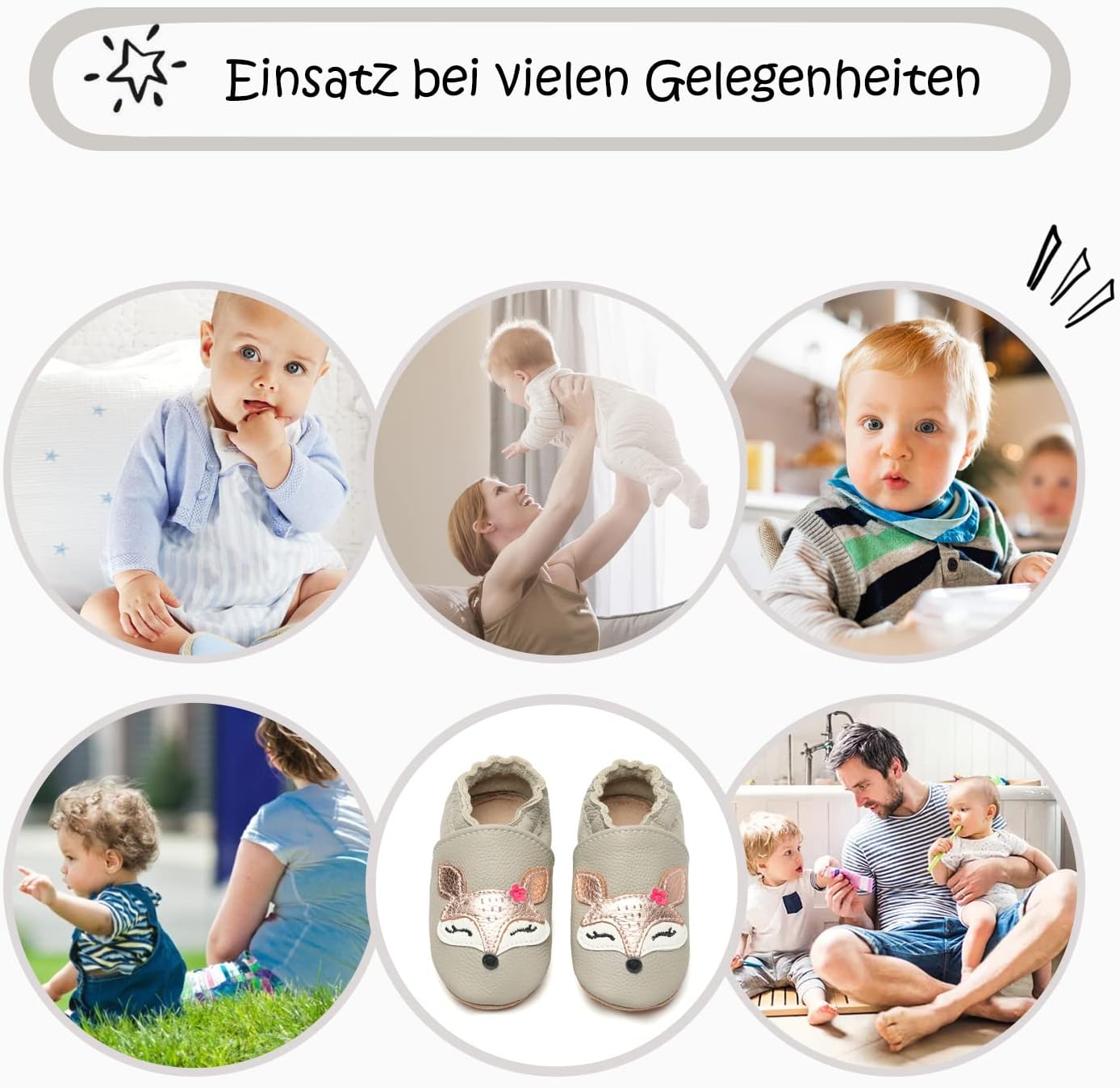 IceUnicorn Krabbelschuhe Baby Lauflernschuhe Jungen Mädchen Weicher Leder Babyhausschuhe Kleinkind Rutschfeste Lederschuhe Baby