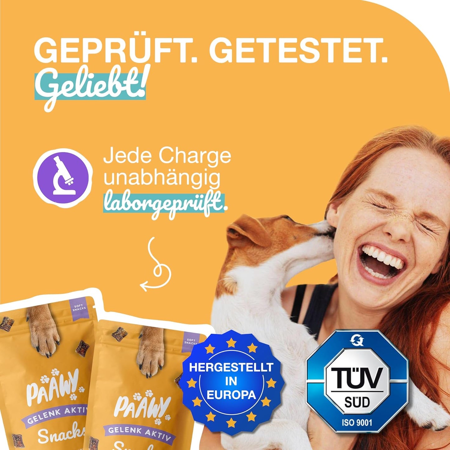 Gelenktabletten Hund I 180 Gelenk Aktiv Snacks als leckere Alternative zu klassischen Tabletten mit Grünlippmuschel, MSM, Glucosamin & Chondroitin I Arthrose I Unterstützt die Gelenke & Knochen