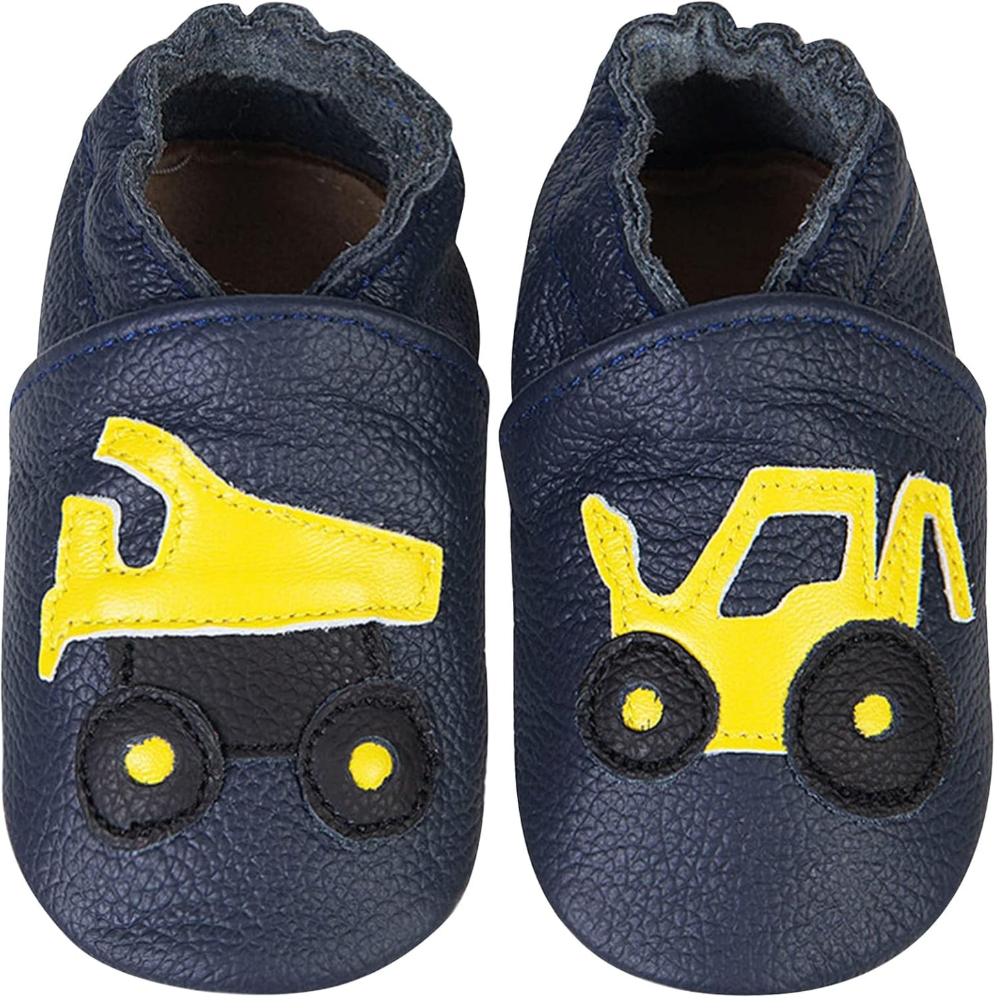 IceUnicorn Krabbelschuhe Baby Lauflernschuhe Jungen Mädchen Weicher Leder Babyhausschuhe Kleinkind Rutschfeste Lederschuhe Baby