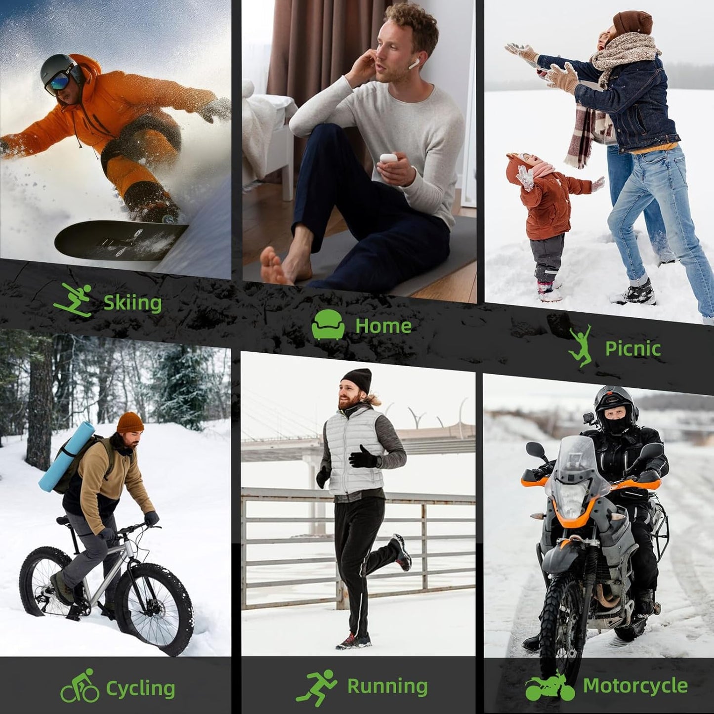 Ropa Interior Térmica Hombre Invierno Conjuntos Térmicos Esquí Funcional Interior Ropa S-2XL