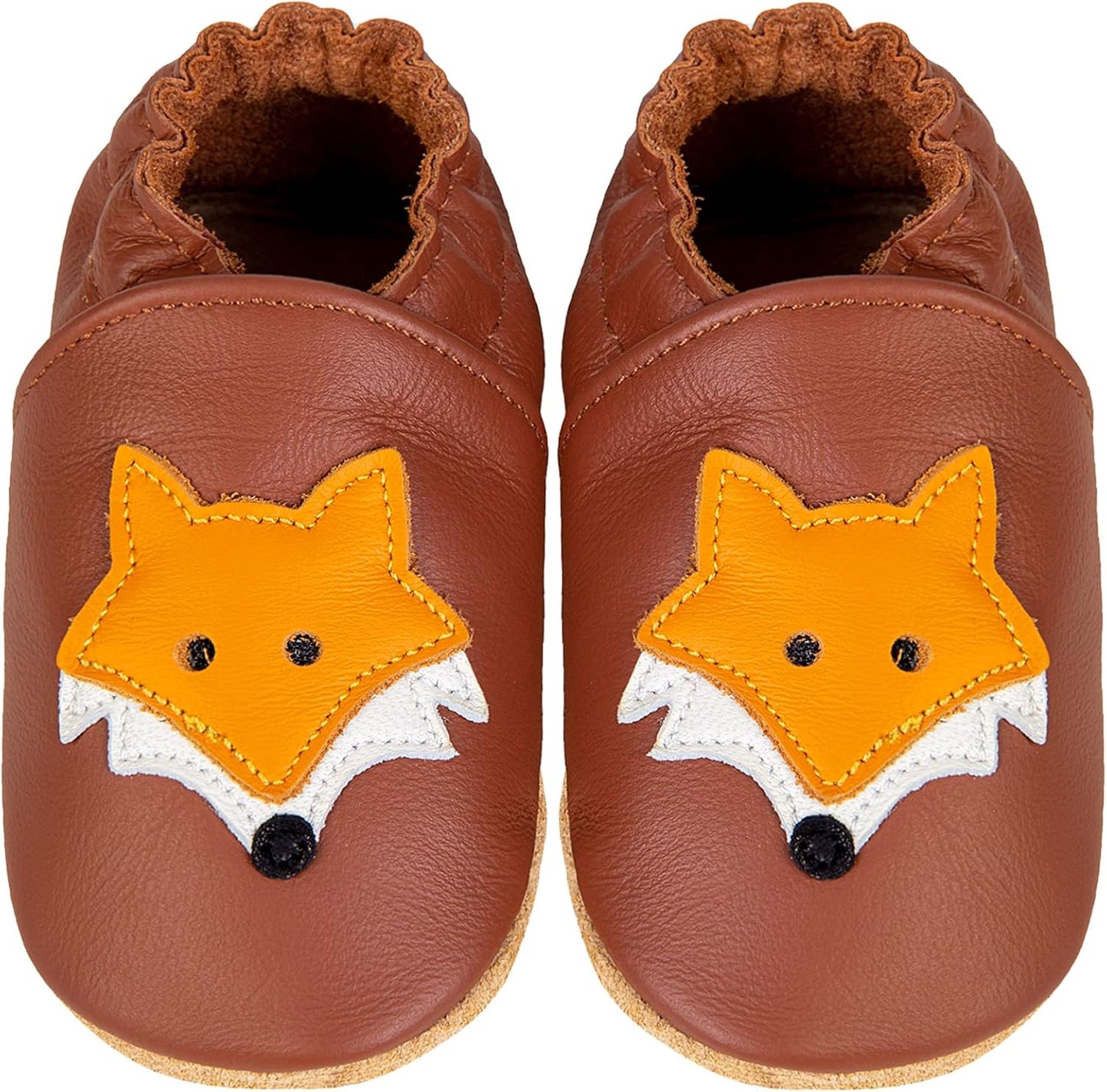 IceUnicorn Krabbelschuhe Baby Lauflernschuhe Jungen Mädchen Weicher Leder Babyhausschuhe Kleinkind Rutschfeste Lederschuhe Baby