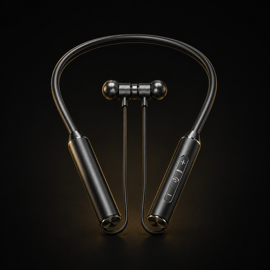 Neckband Wireless Earphones — Bluetooth 5.3, Built-in Mic & Magnetic Sport Design