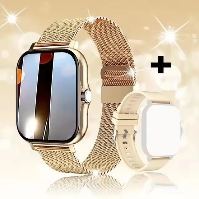 Smart Watch with Full Touch Screen, Call & Message Reminder, Music Control – Compatible with iPhone & Android