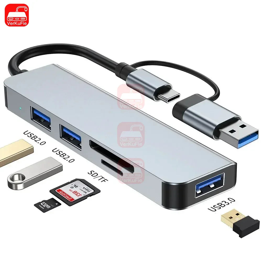 8-in-1 USB-C Hub — 4K HDMI, Card Reader & Fast Charging