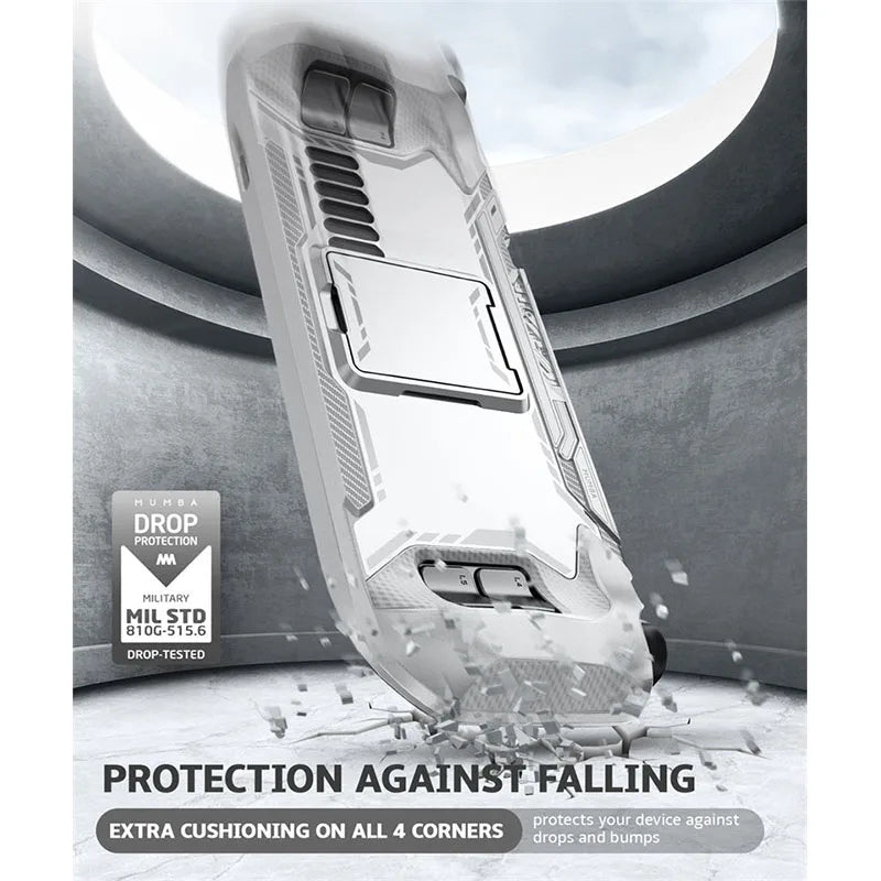 For Steam Deck OLED (2023) /For Steam Deck (2022) Case with Kickstand MUMBA Blade TPU Grip Shock Protective Cover Accessories