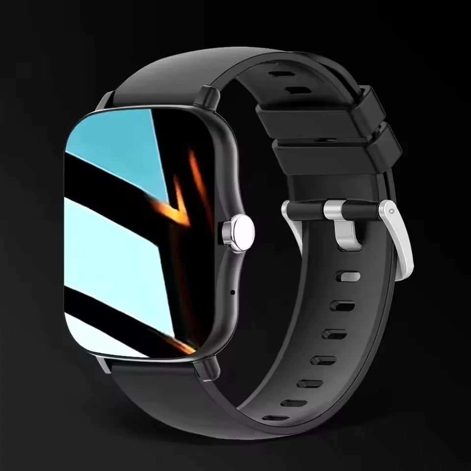 Smart Watch with Full Touch Screen, Call & Message Reminder, Music Control – Compatible with iPhone & Android