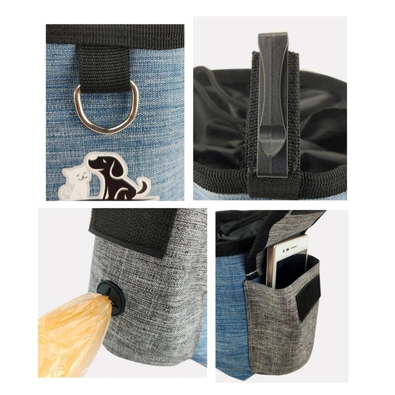 gbare Outdoor-Leckerlibeutel für Hunde – Futtertasche mit großer Kapazität – Trainingsgürtel-Tasche für Haustierbedarf