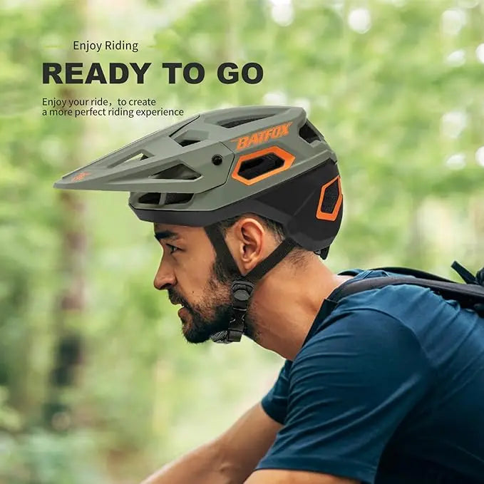 BATFOX Fahrradhelm MTB – In-Mold Speed-Mountainbike-Helm – Originaler, spezialisierter Fahrradhelm für Herren und Damen