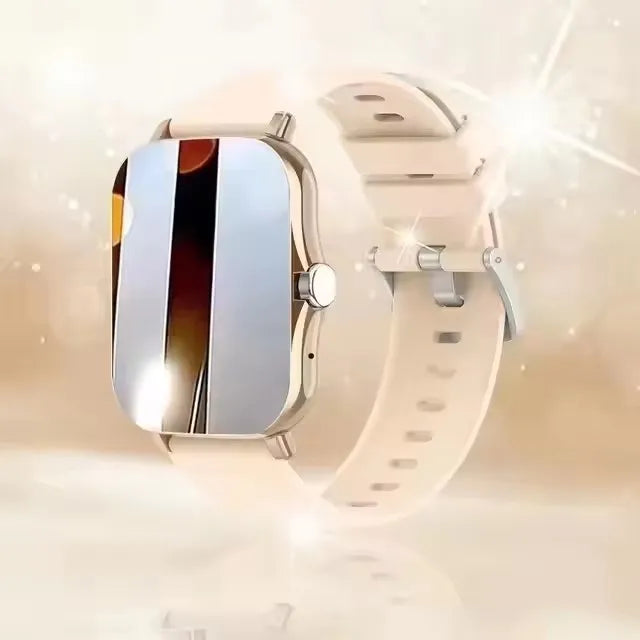 Smart Watch with Full Touch Screen, Call & Message Reminder, Music Control – Compatible with iPhone & Android