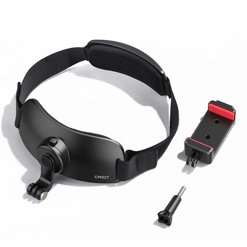 Ulanzi CM027 Kopfband-Halterung / CM028 Brustgurt für Action-Kameras – GoPro, Insta360, DJI, Smartphones – horizontale und vertikale Modi