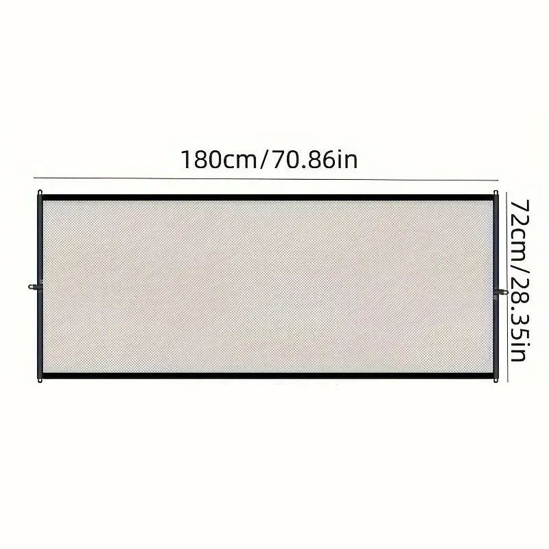 Faltbares Haustier-Sicherheitsgitter mit Haken – Atmungsaktives Netz als Absperrung für Hunde und Katzen – Sicherheitszaun für Treppen, Türen, Flure  Produktbeschreibung: