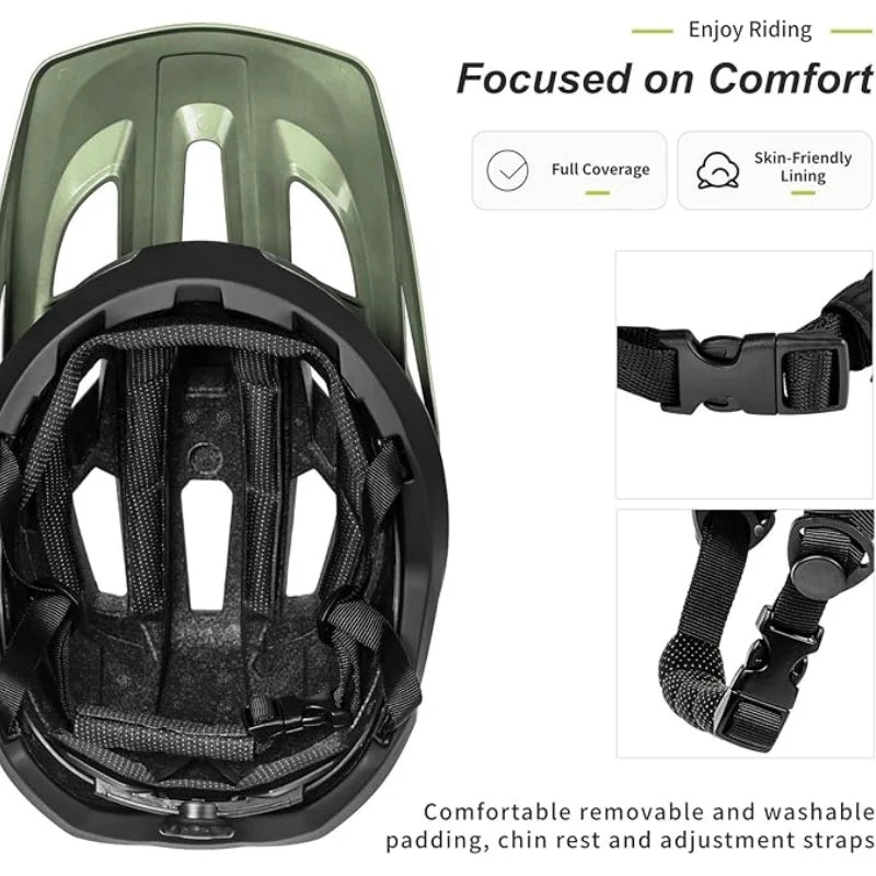 BATFOX Fahrradhelm MTB – In-Mold Speed-Mountainbike-Helm – Originaler, spezialisierter Fahrradhelm für Herren und Damen