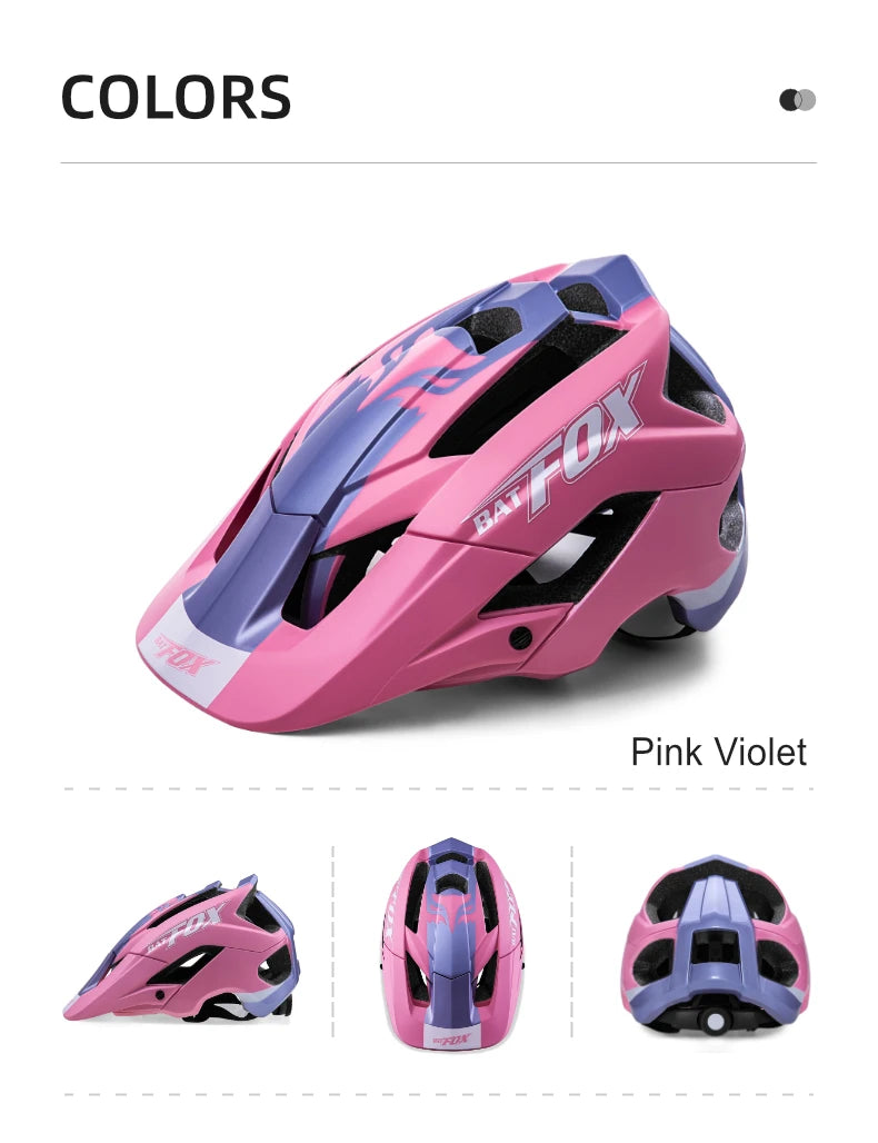 BATFOX Fahrradhelm MTB – In-Mold Speed-Mountainbike-Helm – Originaler, spezialisierter Fahrradhelm für Herren und Damen