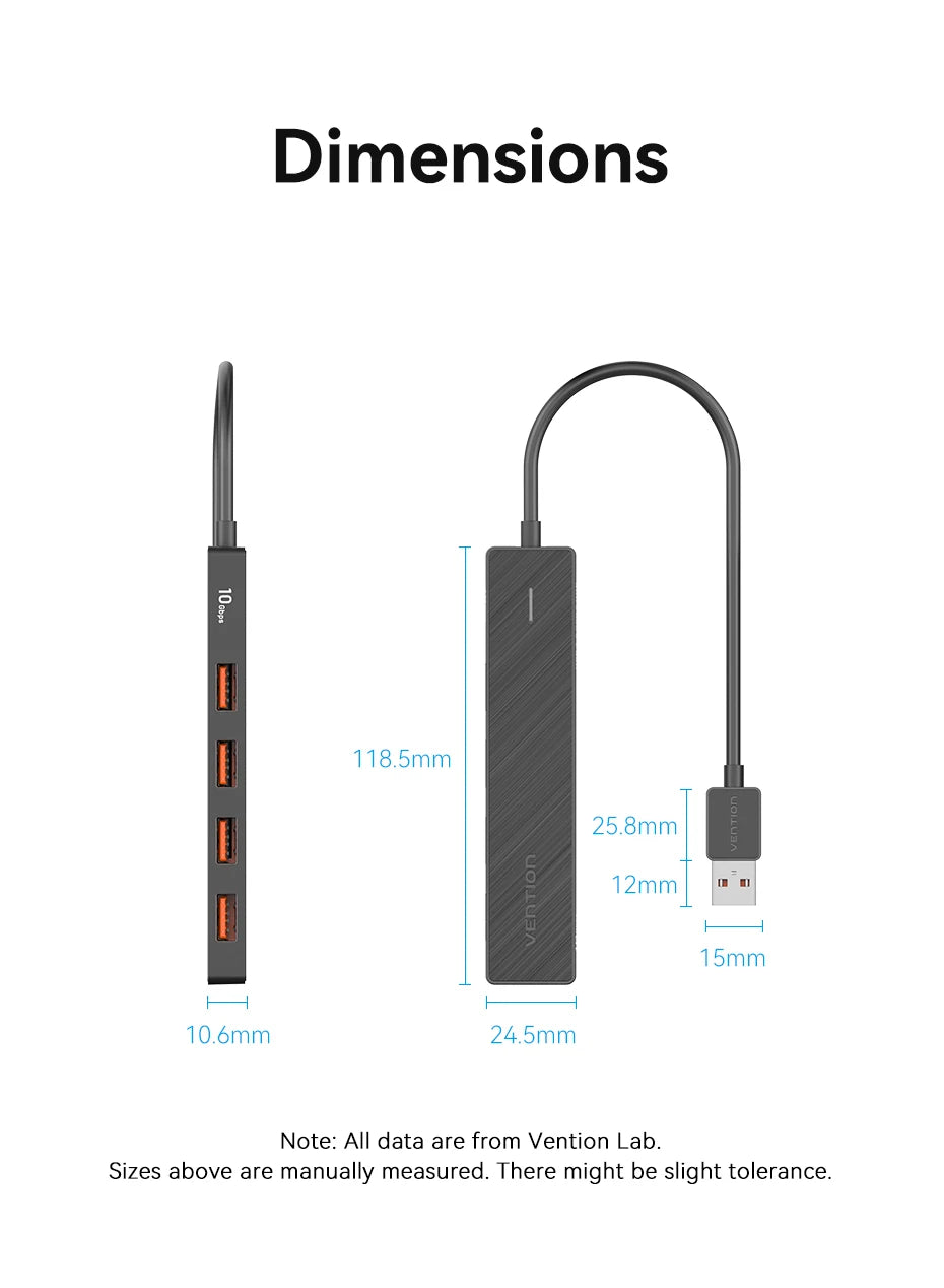 Vention USB 3.2 Hub — High Speed Multi-Port Adapter