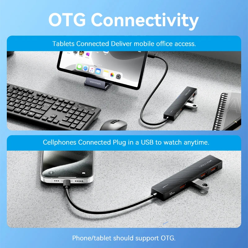 Vention USB 3.2 Hub — High Speed Multi-Port Adapter