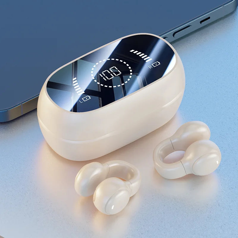 Wireless Ear Clip Headphones — Open Ear Bluetooth 5.3
