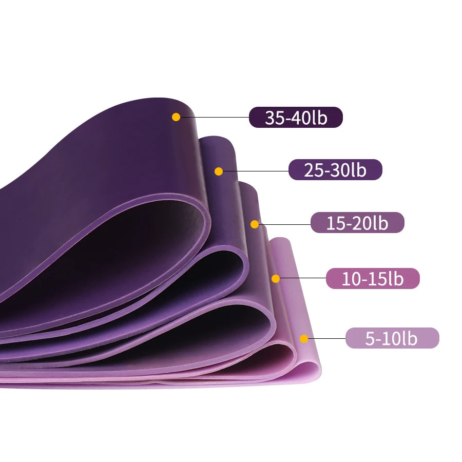 Widerstandsbänder für Heimtraining, Yoga, Pilates, Crossfit & Fitness – Elastische Bänder für Dehnung & Workout – Fitnessstudio-Ausrüstung