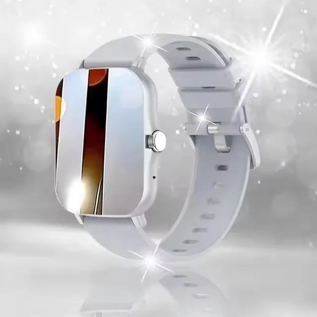 Smart Watch with Full Touch Screen, Call & Message Reminder, Music Control – Compatible with iPhone & Android