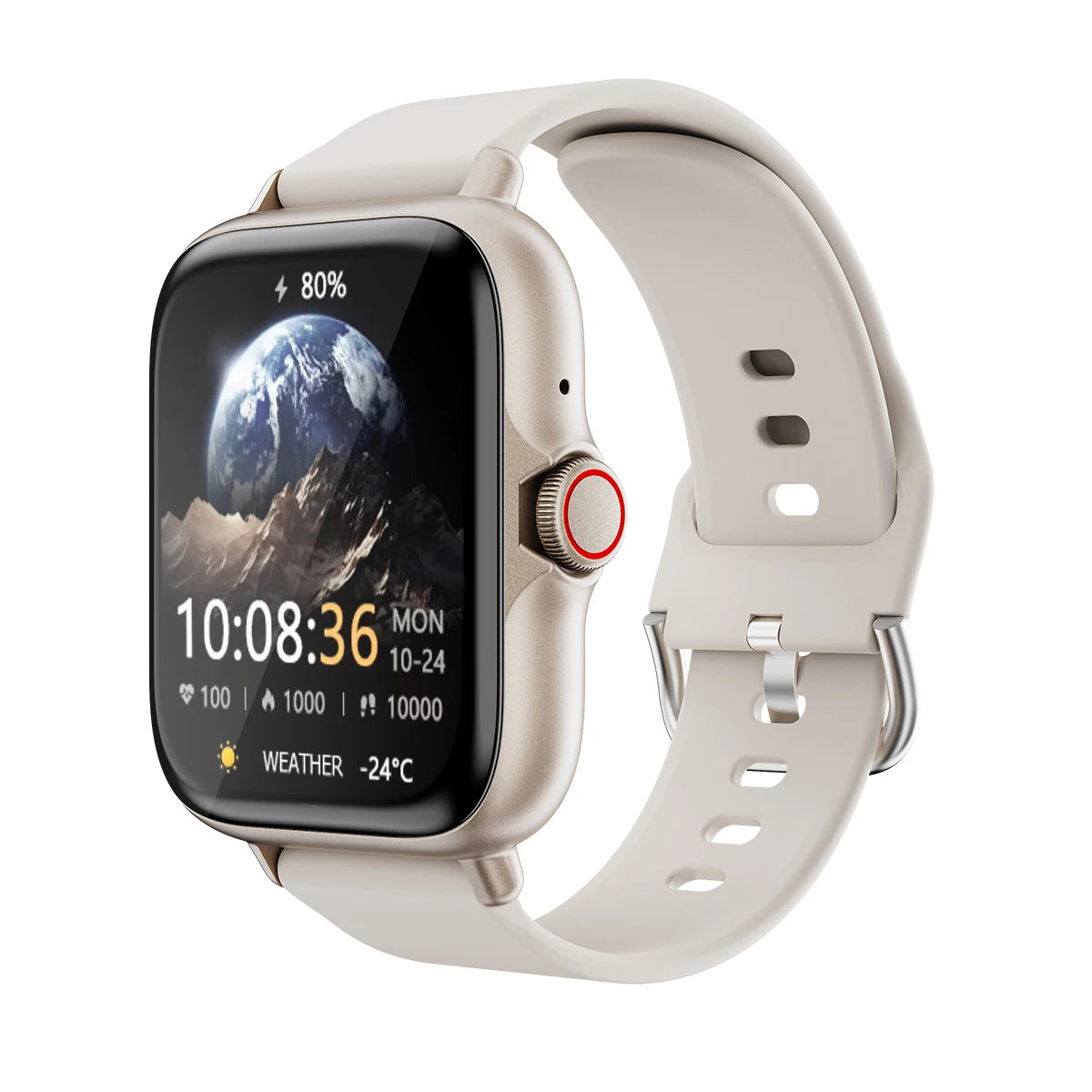 1,83'' Wasserdichte Smartwatch mit Nachrichten, Antworten, Anrufen, Schlafüberwachung, Sport-Schrittzähler, Benachrichtigungen – kompatibel mit iPhone und Android