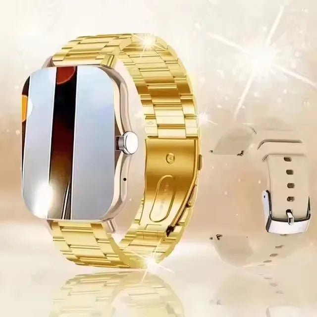 Smart Watch with Full Touch Screen, Call & Message Reminder, Music Control – Compatible with iPhone & Android
