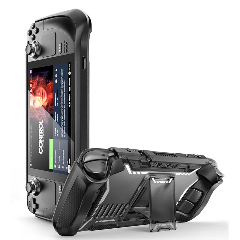 For Steam Deck OLED (2023) /For Steam Deck (2022) Case with Kickstand MUMBA Blade TPU Grip Shock Protective Cover Accessories