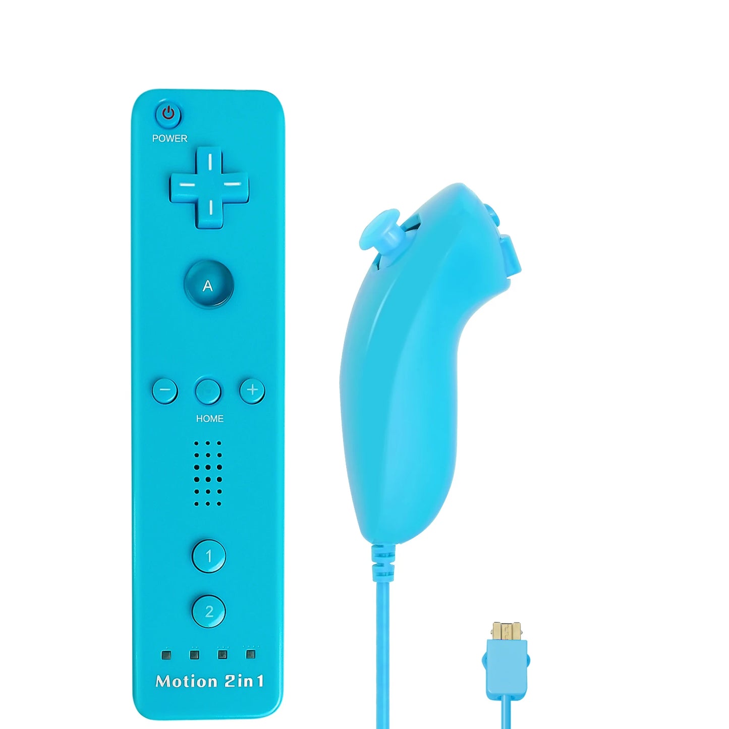 2-in-1-Controller für Nintendo Wii-Konsole, optional Motion Plus Wireless Remote Gamepad Joystick mit Silikonhülle, Spielzubehör