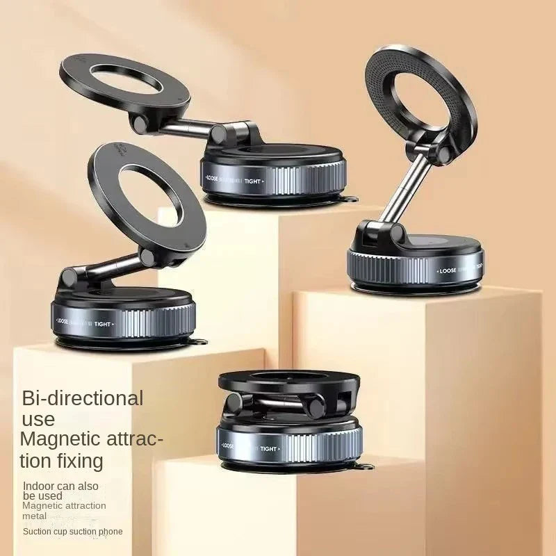 Magnetic Car Phone Holder — 360° Foldable MagSafe Compatible