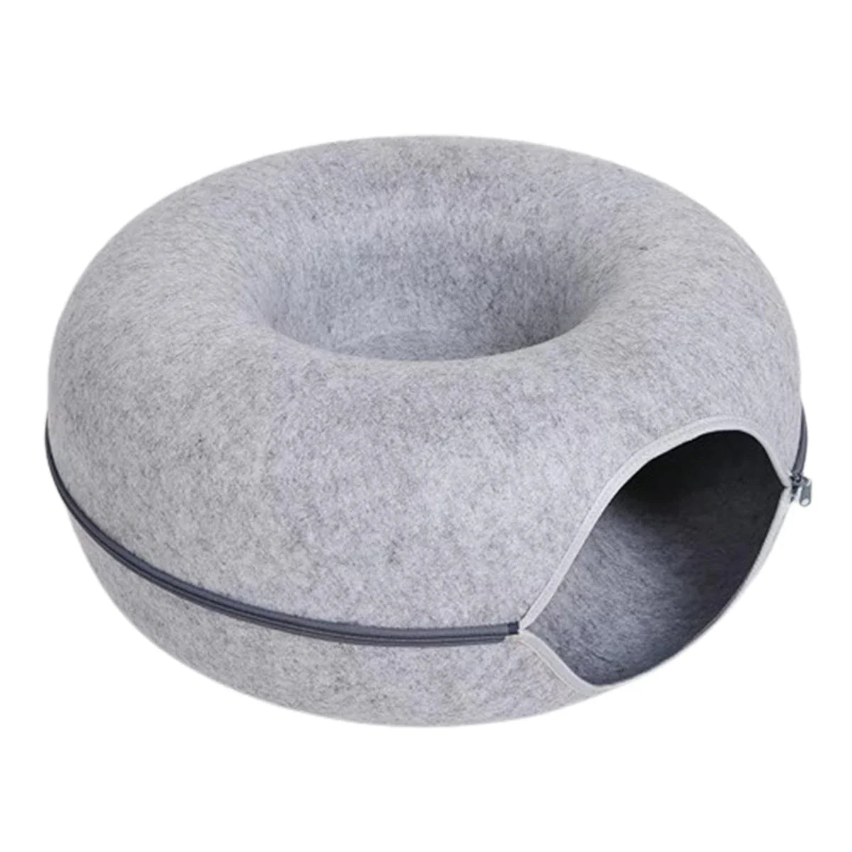 Round Felt Cat Tunnel Bed & Scratcher