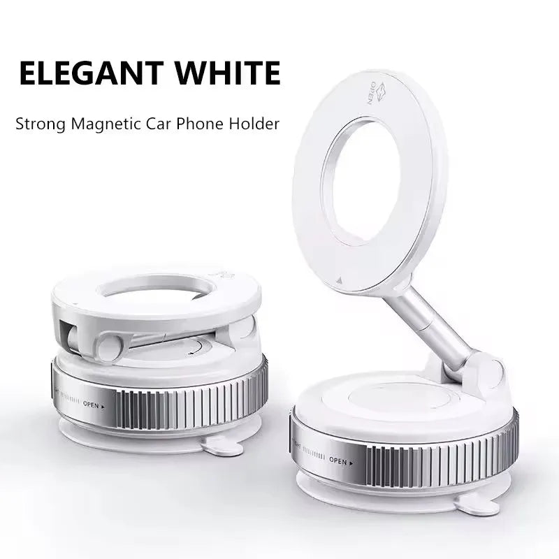 Magnetic Car Phone Holder — 360° Foldable MagSafe Compatible