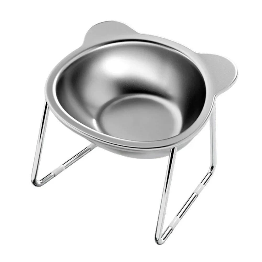 Elevated Stainless Steel Cat Bowl & Stand